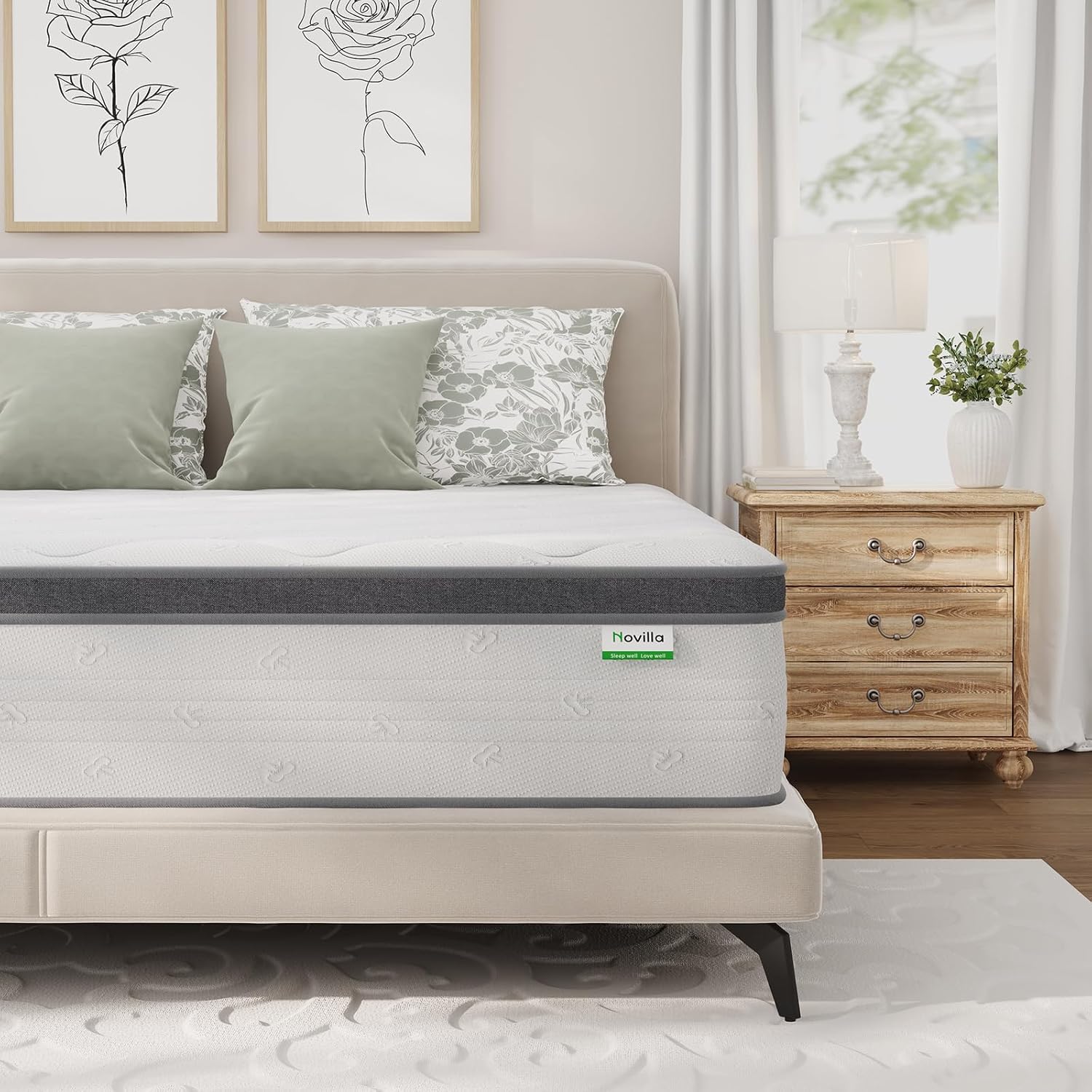 Memory Foam Mattress In A Box Queen - Queen Mattress 14 Inch, Hybrid Queen