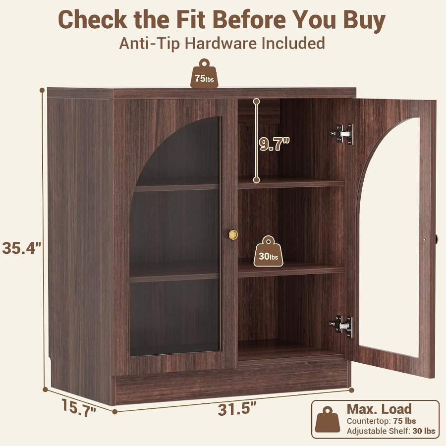31.5 Sideboard Buffet Cabinet  - Storage ulasan dan harga