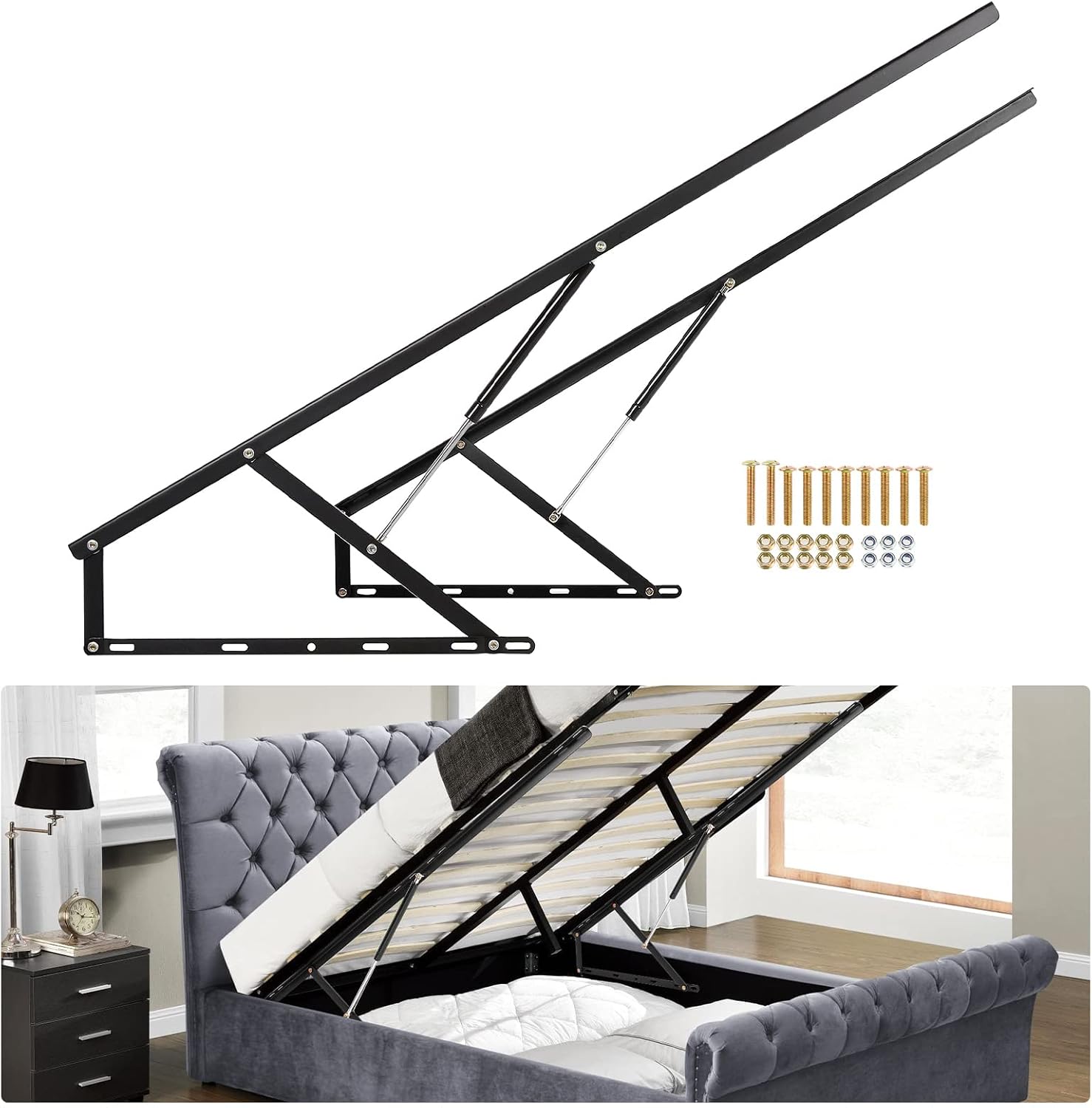 4.6 FT Bed Lift Mechanism, 176 - Gas Lift Storage Bed Hydraulic ulasan dan harga
