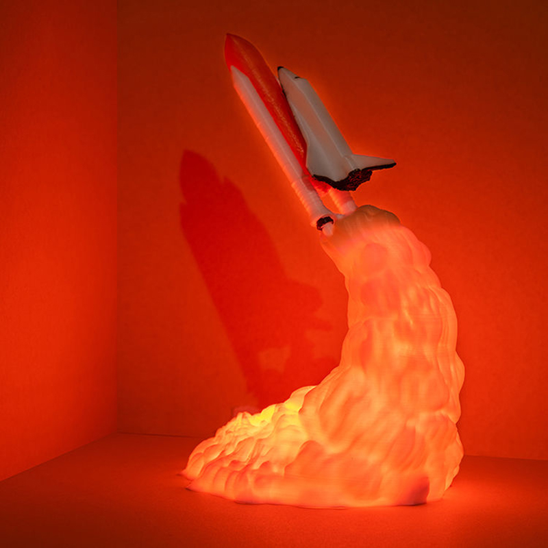 USB Rechargeable Space Shuttle - Floating Nightstand With Led Light ulasan dan harga