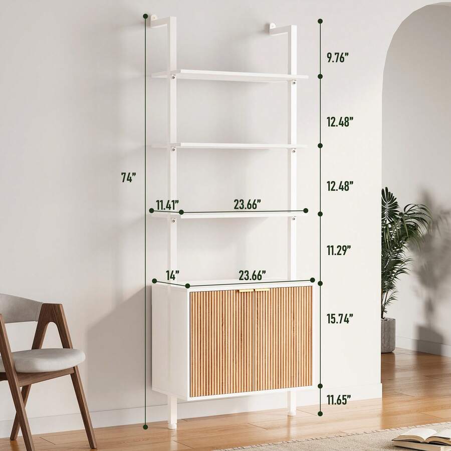 Chic Modern Ladder Bookcase Wi - Storage ulasan dan harga