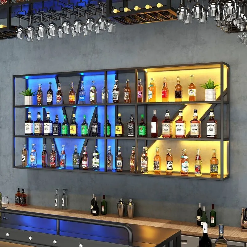 Wall Mounted Wrought Iron Wine - Storage ulasan dan harga