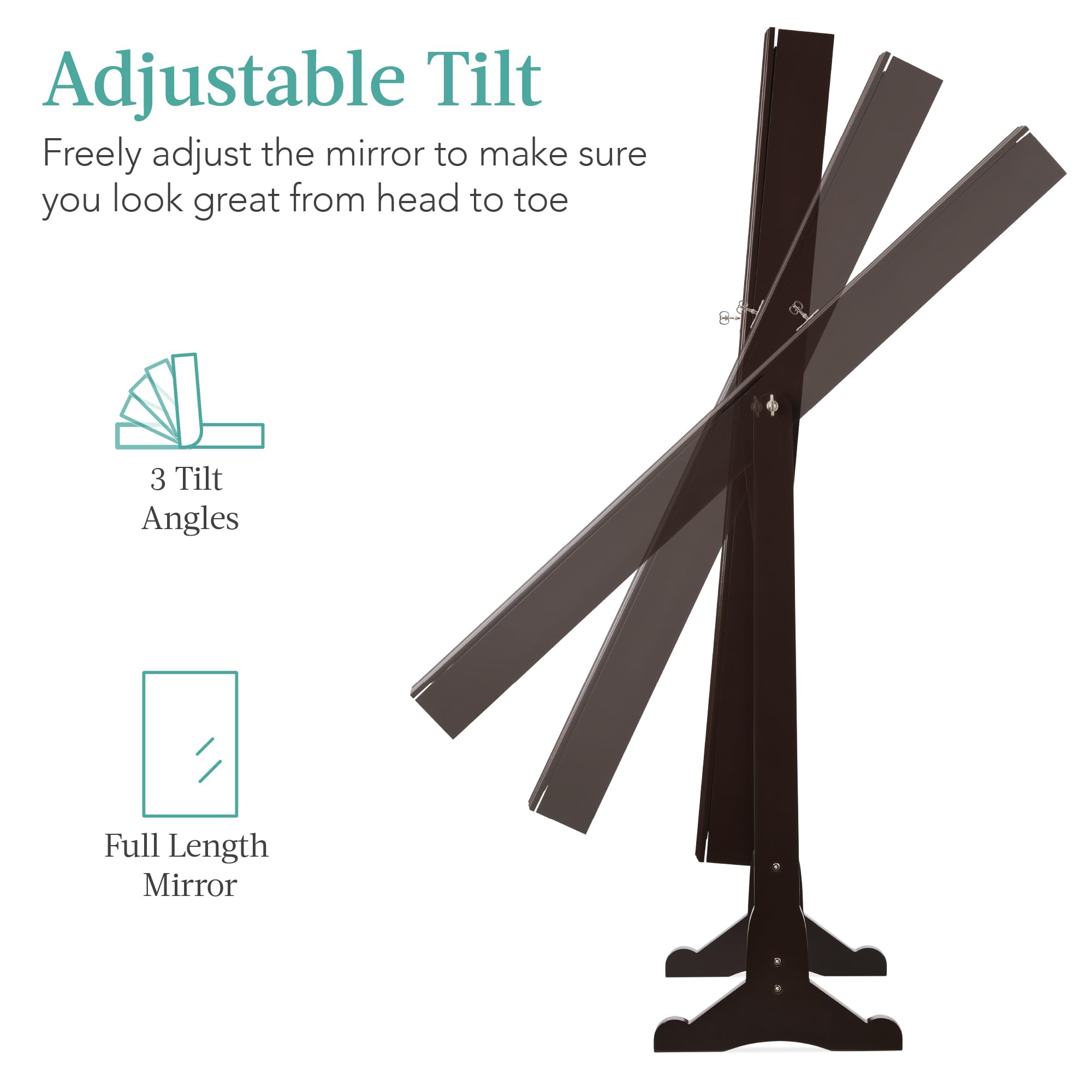 Freestanding Jewelry Armoire C - Full Length Mirror Jewelry Armoire ulasan dan harga